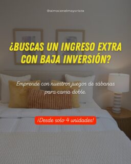 ¿Buscando una señal para empezar tu propio negocio? 💡 ¡Es esta!

Emprender no tiene que ser complicado ni requerir una fortuna. Con nuestros juegos de sábanas para cama doble, tienes el producto estrella que combina calidad, rotación altísima y una inversión mínima. 📈

✨ ¿Por qué elegir nuestras sábanas para tu negocio?

✅ Inversión baja: ¡Inicia tu pedido desde solo 4 unidades!
✅ Alta demanda: Todo el mundo necesita renovar su hogar.
✅ Diseños variados: Desde estilos clásicos hasta modernos y coloridos.
✅ Fáciles de vender: Un producto de primera necesidad que se vende prácticamente solo.

Tú pones las ganas y el talento, nosotros te damos el mejor precio del mercado para que tu margen de ganancia sea real. 💰✨

🚀 ¡Empieza hoy mismo tu camino al éxito!

💬 Escribe “INFO” en los comentarios o dale clic al link de nuestra biografía para solicitar el catálogo completo por WhatsApp y hacer tu primer pedido. 📲

#AlmacenElMayorista #Emprendimiento #hogar #SabanasAlPorMayor