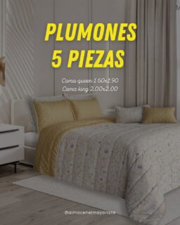 ¿BUSCAS CALIDAD AL MEJOR PRECIO? 💸✨

Renueva todo tu juego de cama con una sola compra. Plumón de 5 PIEZAS es la inversión perfecta para quienes aman el buen gusto sin pagar de más.
✅ Incluye todo lo que ves: Plumón + 2 fundas de almohadas + 2 cojines decorativos.
✅ Medidas: Queen (1.60x1.90) y King (2.00x2.00)
¡Hacemos envíos rápidos! 📦 Escríbenos ahora mismo y asegura el tuyo antes de que se agoten

📍Centro Comercial El Paseo Calle 34 # 43-70 (Local 127) 
📲(301) 703-2796
📍Calle 32 # 42D - 29
📲(300) 560-4980
